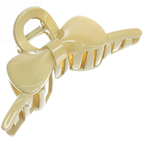 Заколка-краб для волос  на блистере Magic Gloss, бантик, микс 6 цветов, 11см (Кокетка)_17