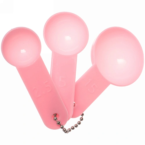 Набор косметический Beauty professional, цвет розовый и мятный, три мерных ложки, чаша, кисть, лопатка, баночка и дозатор, 18,518,54,5_12