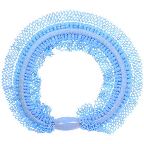 Резинки для волос в наборе 4шт АЛИСА, цвет цвет голубой, d-5,5см (Подвес Единорог)_3