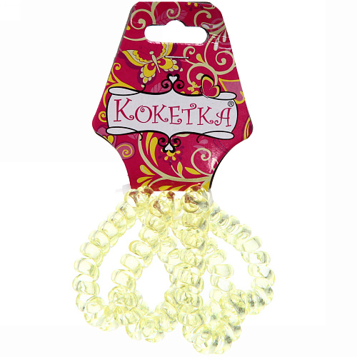 Резинки для волос силиконовые Your Style - Сердечко, прозрачные, цвет в ассортименте, 65см_4