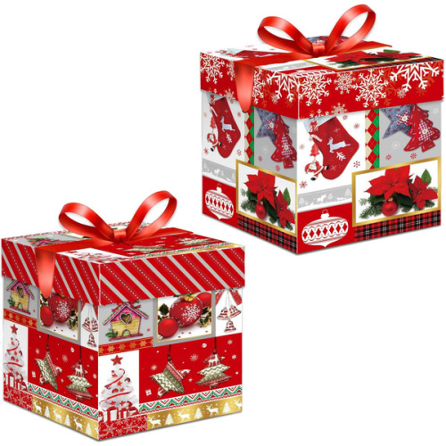 Коробка подарочная "Коробка чудес" 30*30*30 см, Red