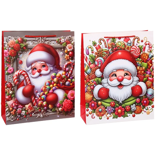 Пакет подарочный Санта 263210 см, микс_4