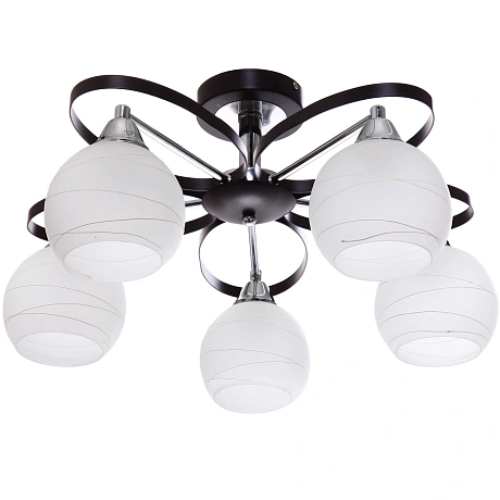 Люстра 5*40Вт Е27 50*50*25см черный хром 3-50699/5 УЦЕНКА