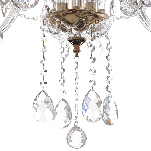 Люстра подвесная в стиле барокко Bottega 540Вт 25-S9014 со стеклянными основаниями_7