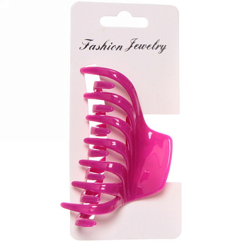 Заколка-краб для волос на блистере Diana Collection - Mila, микс 6 цветов, 8см _8