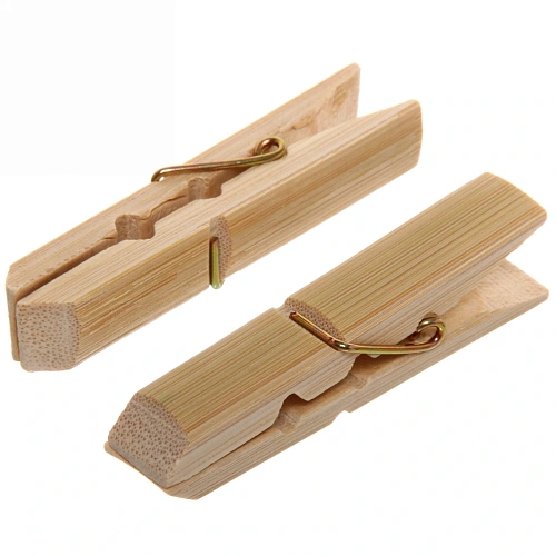 Прищепки бельевые Селфи бамбук (20шт) 7см_4