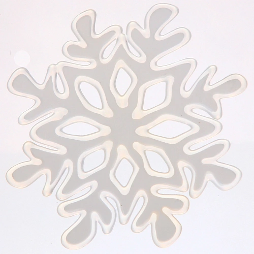 Наклейка  Причудливая снежинка 1520, белый_3