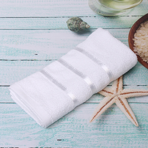 Полотенце махровое 5090см LUNA цвет белый 01000 плотность 360грм2_4