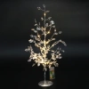 Дерево декоративное "Зимнее чудо" 50 cм, (с подсветкой на батарейках 2хАА), Серебро