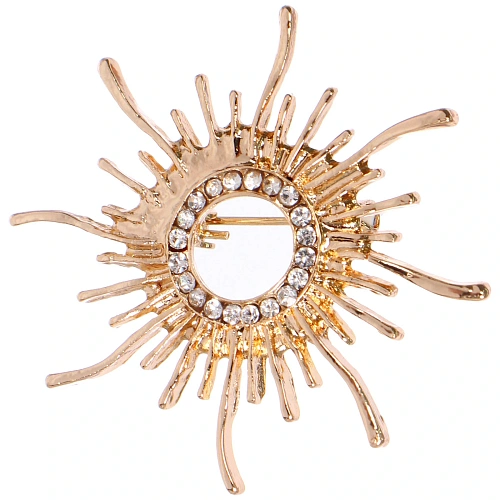 Брошь GOLD Podarok, Восходящее Солнце, цвет как на фото, 45см (символ Страсти и Любви)_2