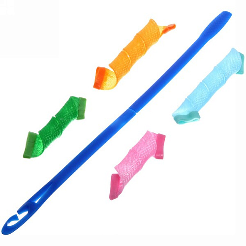 Бигуди magic leverage Волшебные спиральки 18 шт микс размеров, d-20мм_5