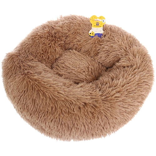 Лежанка для животных круглая Место БРО, цвет мокко, d-50см (Лейбл)_3