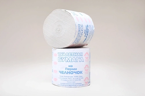 Бумага туалетная Челночок 1 слой без втулки 42-50м