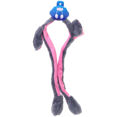 Наушники меховые светящиеся с двигающимися ушками Salon Teplo , зайка, цвет белый, ( подвес Ultramarine)_6