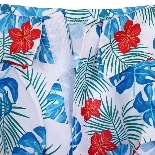 Рубашка для собак и кошек малых и средних пород СТИЛЬНЫЙ БРО, принт пальмовые листья, размер M, (лейбл)_6