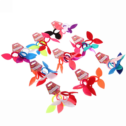 Резинки для волос 4шт Неоновый цвет, 6 цветов, d-45см_7