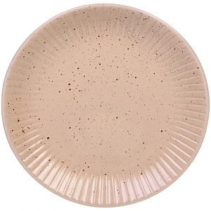 Тарелка керамическая 19,5см "Бисквит" кремовая