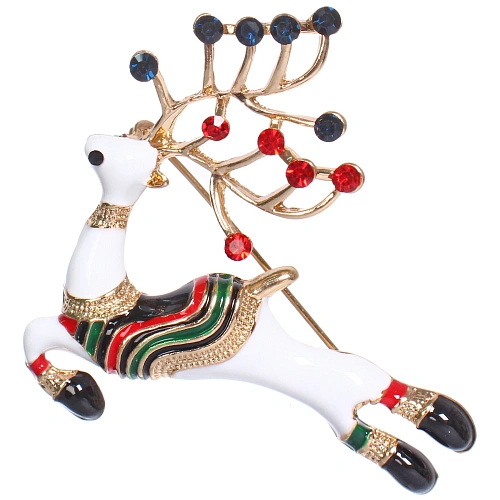 Брошь Зимняя сказка - Олень 56,8см_3