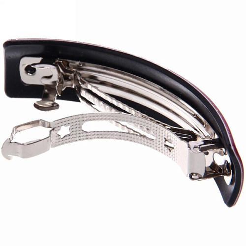 Заколка автомат Коллекция Монталь-Перо, прямоуг, микс 6 цветов, 102см (Стиль в деталях)_6