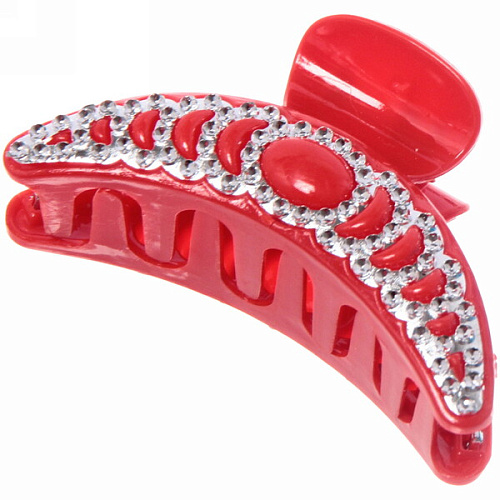 Заколка-краб для волос на блистере Emily Collection - Lily, микс 6 цветов, 7,5см _10