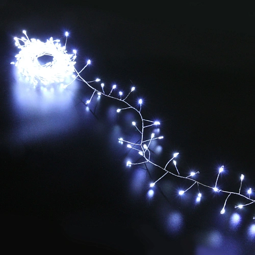 Гирлянда для дома 5,0 м 350 ламп LED  "Мишура", IP-40, Белый