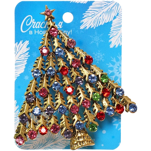 Брошь Зимняя сказка - Ёлочка 7,16,0см _2